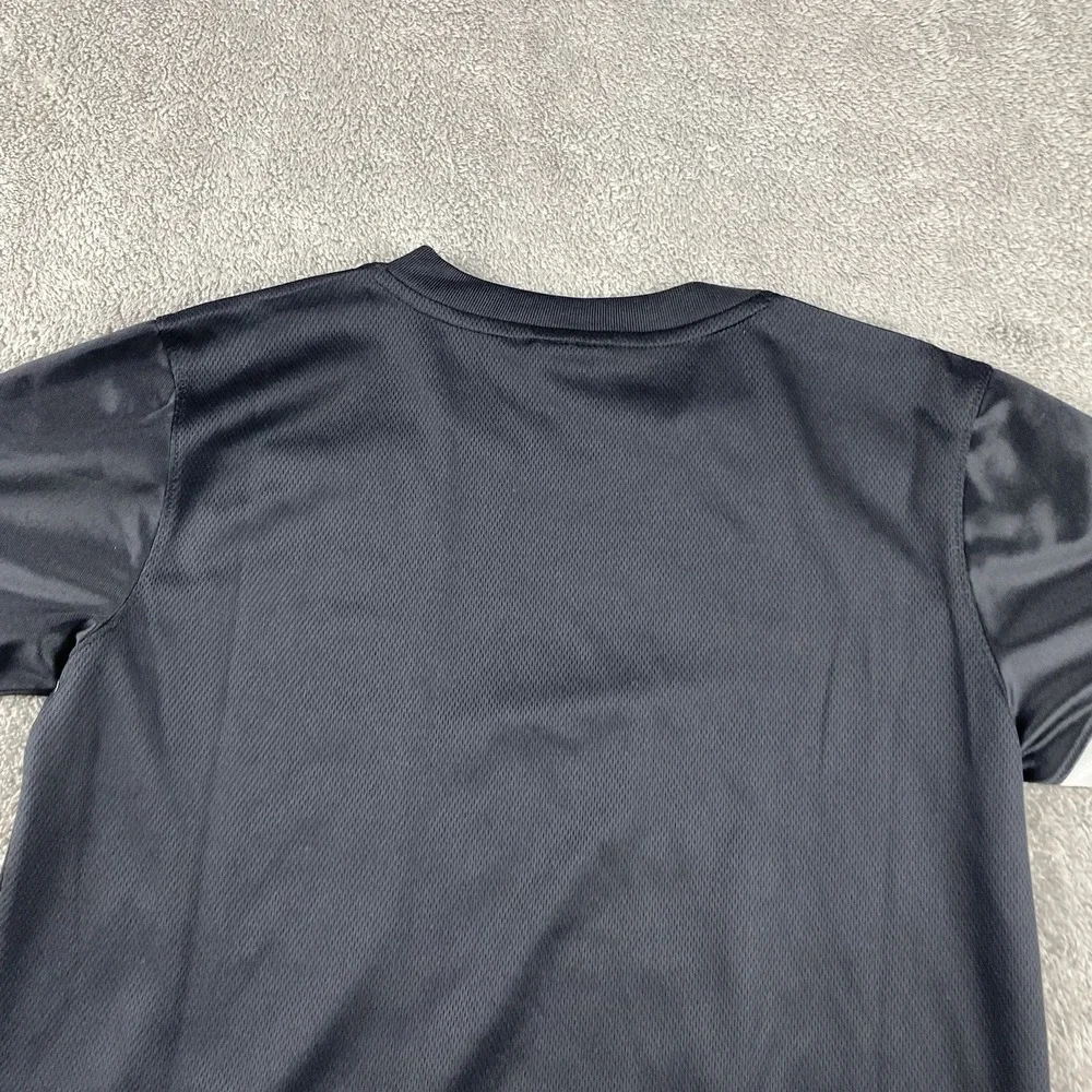 Nike Dri-Fit‎ Football Soccer Jersey Womens Large Black White Short Sleeve